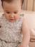 Combinaison bébé naissance en gaze de coton beige+blanc+écru+tilleul imprimé - vertbaudet enfant 