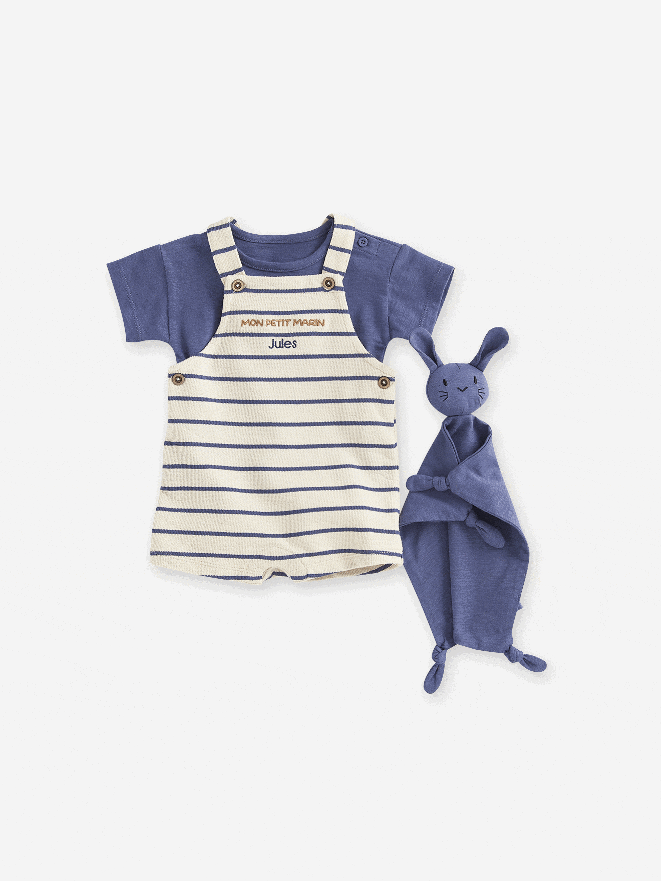 Coffret Cadeau Bébé Vertbaudet - Sweat Sherpa + Pantalon Velours + Doudou Ourson - Ensemble 3 Pièces - 8