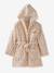 Peignoir enfant personnalisable Léopard, avec coton recyclé blanc imprimé - vertbaudet enfant 