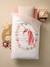 Duvet Cover + Pillowcase Set with Recycled Cotton for Children, Little Unicorn printed white - vertbaudet enfant 