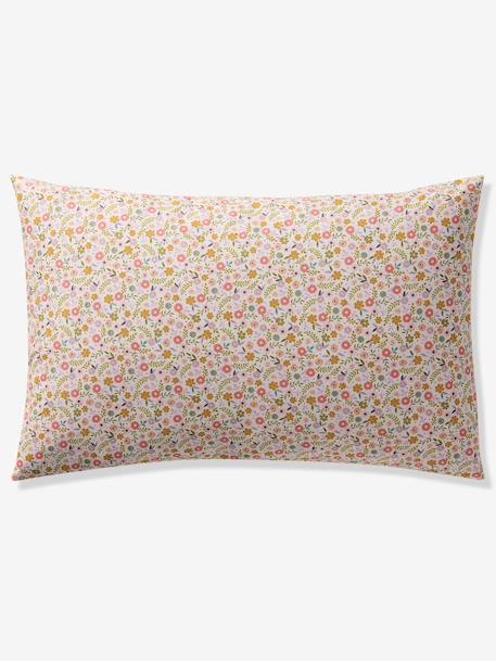 Duvet Cover + Pillowcase Set with Recycled Cotton for Children, Little Unicorn printed white - vertbaudet enfant 