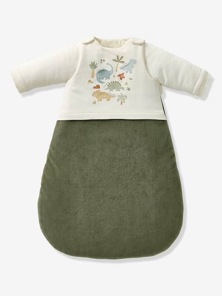 Gigoteuse hiver manches longues amovibles bi-matière MINISAURUS olive - vertbaudet enfant 