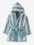 Peignoir de bain Enfant rayures TRANSAT capsule famille personnalisable, avec coton recyclé rayé bleu+rayé jaune+rayé rose+rayé violet - vertbaudet enfant 
