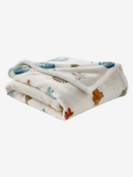 Plaid imprimé polaire personnalisable blanc imprimé+marron imprimé+multicolore+rouge imprimé - vertbaudet enfant 