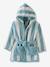 Peignoir de bain Enfant rayures TRANSAT capsule famille personnalisable, avec coton recyclé rayé bleu+rayé jaune+rayé rose+rayé violet - vertbaudet enfant 