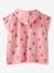 Poncho de bain / plage bébé personnalisable, avec coton recyclé blanc imprimé+rose imprimé - vertbaudet enfant 