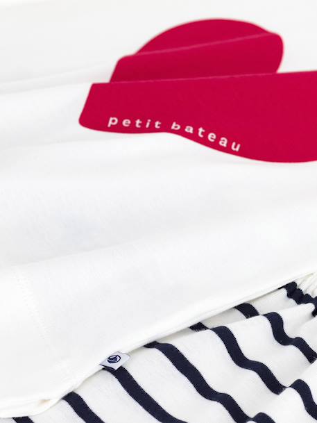 Pyjama short enfant imprimé coeur marine - vertbaudet enfant 