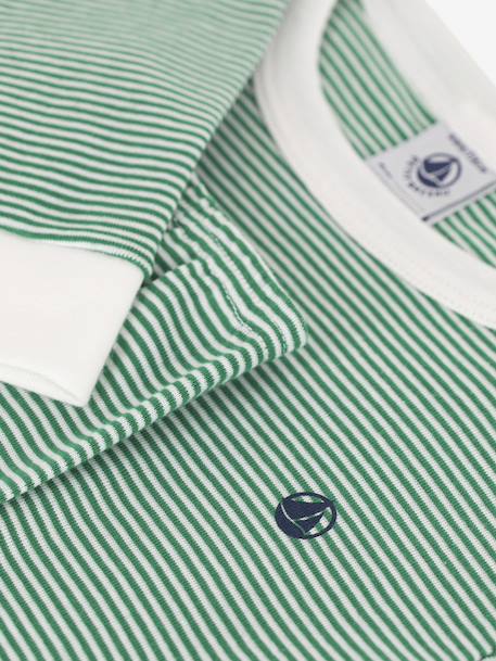 Pyjama enfant en coton à rayures rayé vert - vertbaudet enfant 