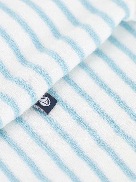 Combicourte bébé en éponge rayée bébé bleu - vertbaudet enfant 