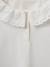 Girl's t-shirt with English embroidery collar CYRILLUS in organic cotton ecru - vertbaudet enfant 