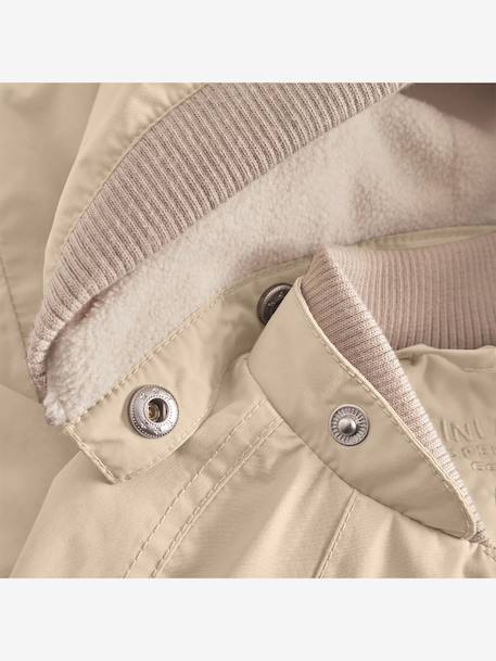 Veste mi-saison bébé MATWAI avec doublure polaire bois de rose+marron+sable - vertbaudet enfant 