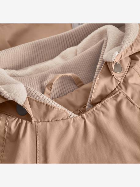 Veste mi-saison bébé MATWAI avec doublure polaire bois de rose+marron+sable - vertbaudet enfant 