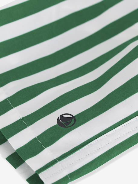 Short de bain enfant à rayures rayé vert - vertbaudet enfant 