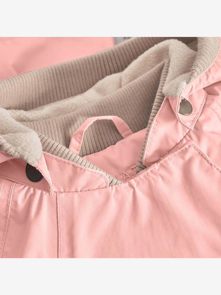 Veste mi-saison bébé MATWAI avec doublure polaire bois de rose+marron+sable - vertbaudet enfant 