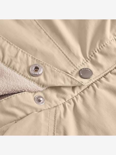 Veste mi-saison bébé MATWAI avec doublure polaire bois de rose+marron+sable - vertbaudet enfant 