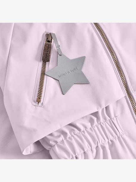 MATALGEA Mid-Season Waterproof Jacket with Fleece Lining, for Girls, MINI A TURE dusky pink+rosy+sage green+soft lilac - vertbaudet enfant 