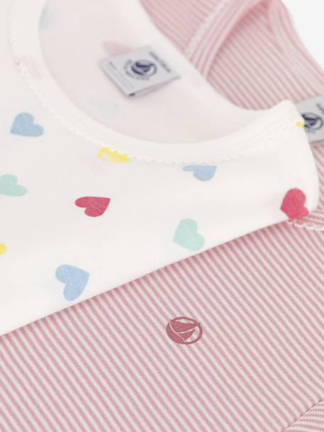 Pack of 2 Short Pyjamas for Children, PETIT BATEAU white - vertbaudet enfant 