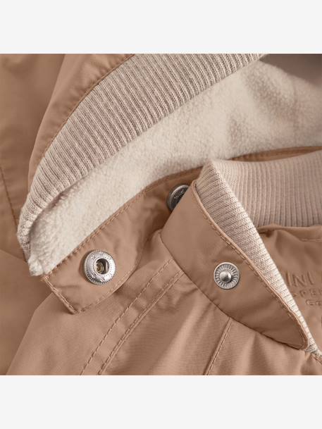 Veste mi-saison bébé MATWAI avec doublure polaire bois de rose+marron+sable - vertbaudet enfant 