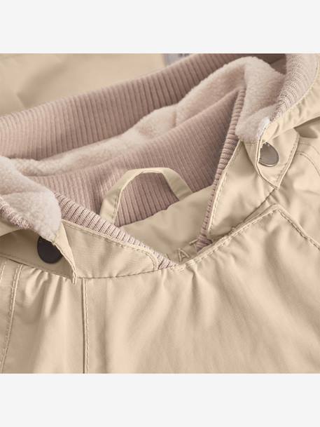 Veste mi-saison bébé MATWAI avec doublure polaire bois de rose+marron+sable - vertbaudet enfant 