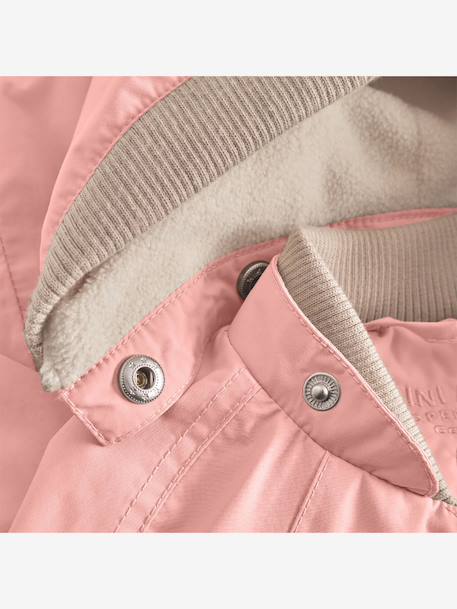Veste mi-saison bébé MATWAI avec doublure polaire bois de rose+marron+sable - vertbaudet enfant 