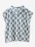 Poncho de bain / plage enfant personnalisable, avec coton recyclé carreaux bleu+lilas+menthe - vertbaudet enfant 