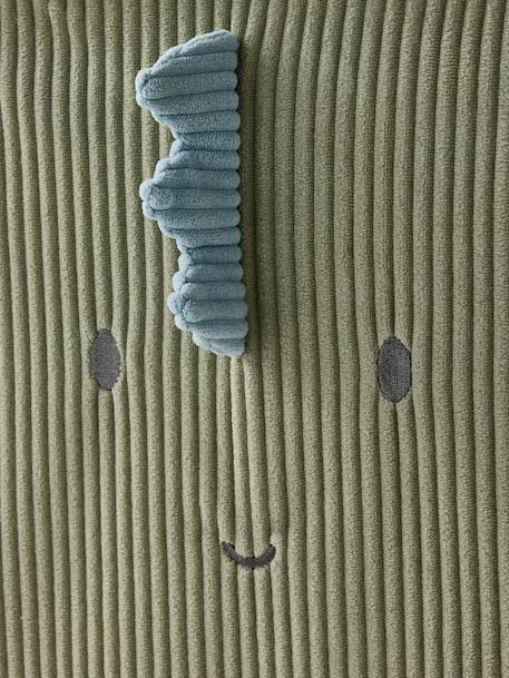 Set of 2 Minisaurus Dino Storage Tubs in Corduroy sage green - vertbaudet enfant 