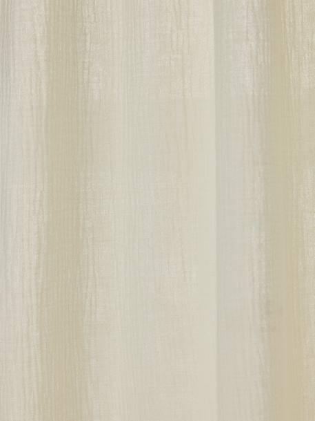 Rideau tube tamisant en gaze de coton blanc+cinnamon+ecru+grey blue+rose+rosy+sage green - vertbaudet enfant 