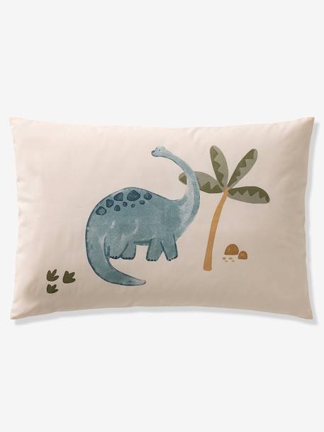 Duvet Cover & Pillowcase Set for Babies, MINISAURUS ecru - vertbaudet enfant 