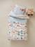 Parure housse de couette + taie d'oreiller enfant AUTO-CITY beige imprimé - vertbaudet enfant 