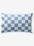 Parure housse de couette + taie d'oreiller enfant avec coton recyclé VARSITY carreaux bleu - vertbaudet enfant 