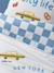 Duvet cover set + pillowcase for children with recycled cotton VARSITY chequered blue - vertbaudet enfant 