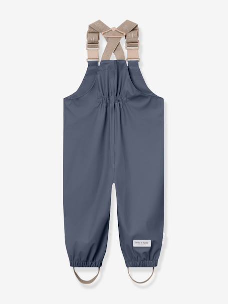 Children's set: MATWAINIS rain jacket & waterproof trousers deep blue+green - vertbaudet enfant 