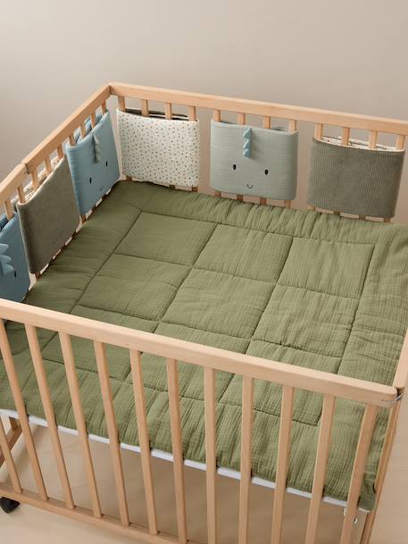 Cot Bumper / Playpen Bumper, MINISAURUS multicoloured - vertbaudet enfant 