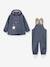 Children's set: MATWAINIS rain jacket & waterproof trousers deep blue+green - vertbaudet enfant 
