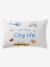 Parure housse de couette + taie d'oreiller enfant avec coton recyclé VARSITY carreaux bleu - vertbaudet enfant 