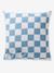 Duvet cover set + pillowcase for children with recycled cotton VARSITY chequered blue - vertbaudet enfant 