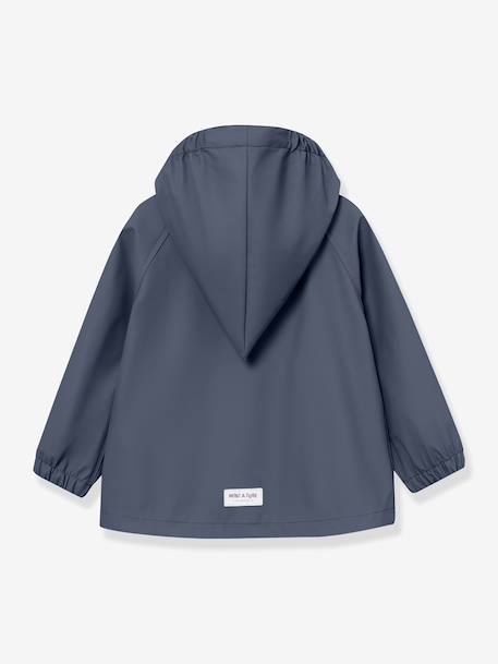Children's set: MATWAINIS rain jacket & waterproof trousers deep blue+green - vertbaudet enfant 