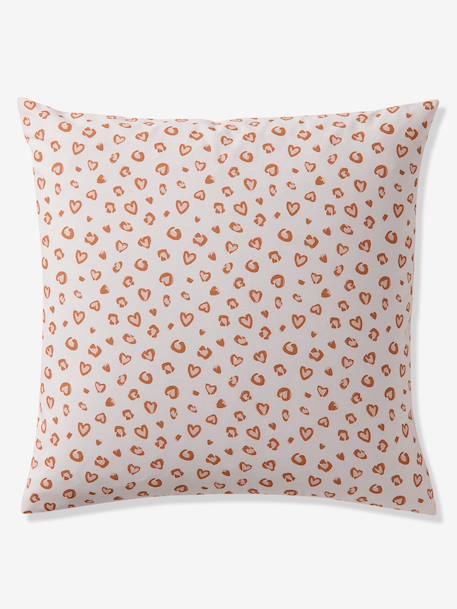 Duvet Cover + Pillowcase Bedding Set for Children, with Recycled Cotton, LEOPARD printed white - vertbaudet enfant 