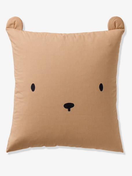Duvet cover set + pillowcase, with recycled cotton BEAR printed beige - vertbaudet enfant 