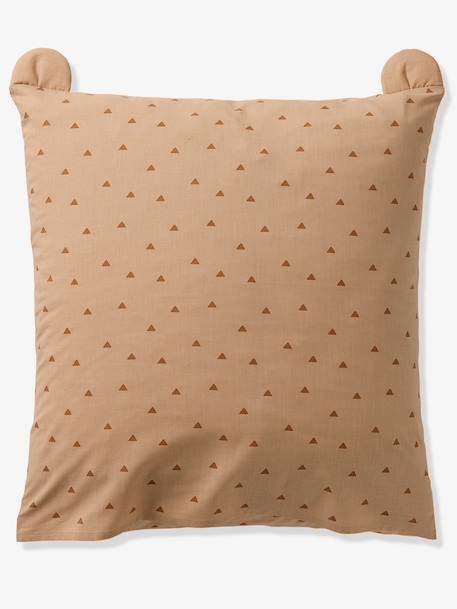 Duvet cover set + pillowcase, with recycled cotton BEAR printed beige - vertbaudet enfant 