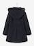 Manteau à capuche fille drap de laine MARINE GRISE+VIOLINE - vertbaudet enfant 