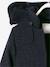 Manteau à capuche fille drap de laine MARINE GRISE+VIOLINE - vertbaudet enfant 
