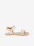 BAREFOOT FLEXY LIA Sandals for Girls, FRODDO gold+navy blue+rose - vertbaudet enfant 