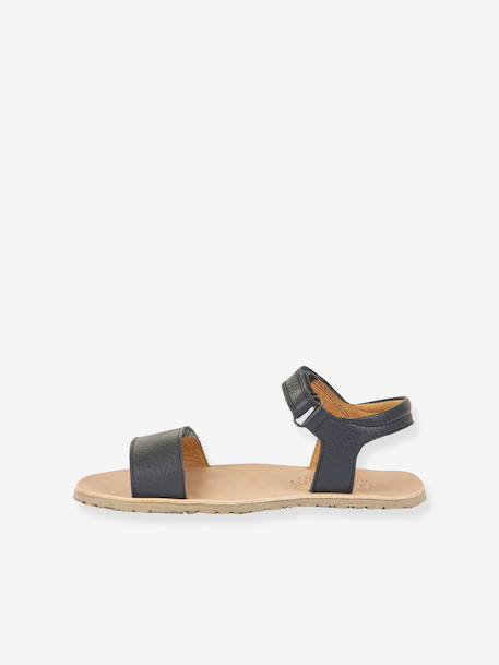 BAREFOOT FLEXY LIA Sandals for Girls, FRODDO gold+navy blue+rose - vertbaudet enfant 