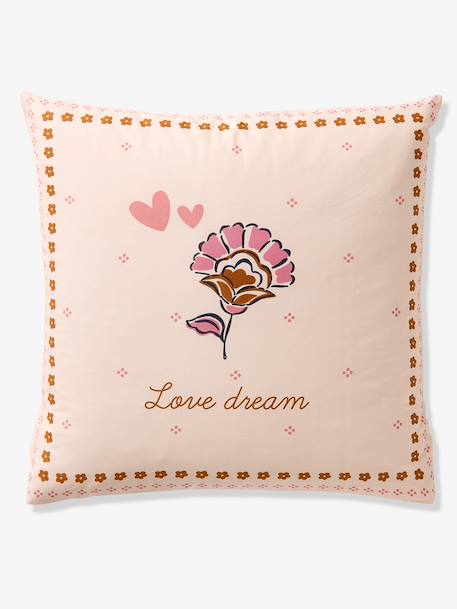 Duvet Cover + Pillowcase Set, with Recycled Cotton, ARIZONA DREAM printed white - vertbaudet enfant 