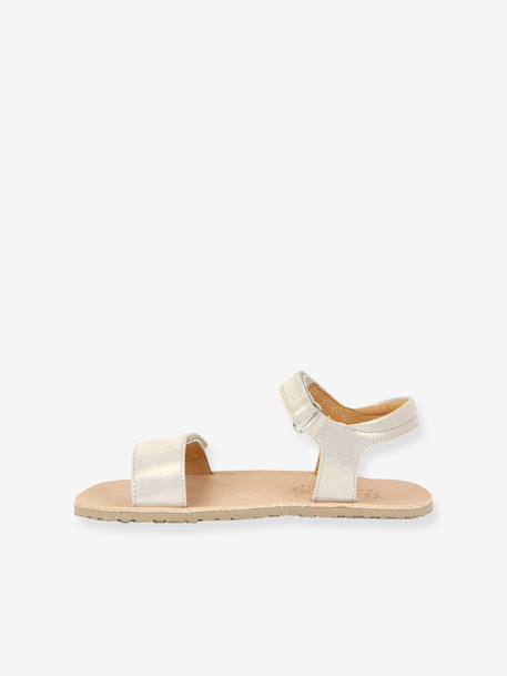 BAREFOOT FLEXY LIA Sandals for Girls, FRODDO gold+navy blue+rose - vertbaudet enfant 