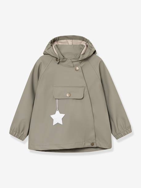 Children's set: MATWAINIS rain jacket & waterproof trousers deep blue+green - vertbaudet enfant 
