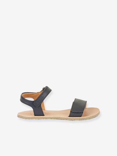 BAREFOOT FLEXY LIA Sandals for Girls, FRODDO gold+navy blue+rose - vertbaudet enfant 