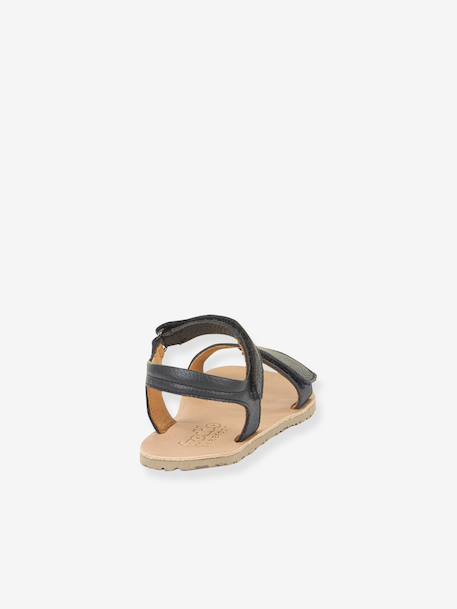 BAREFOOT FLEXY LIA Sandals for Girls, FRODDO gold+navy blue+rose - vertbaudet enfant 