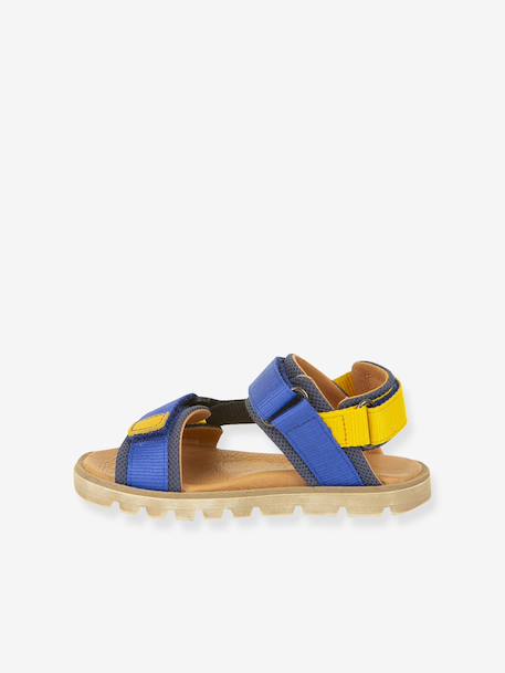 Pair of KE FLASH Hook-&-Loop Sandals for Boys, FRODDO aqua+black+blue+electric blue+fuchsia+multicoloured+navy blue+rosy - vertbaudet enfant 